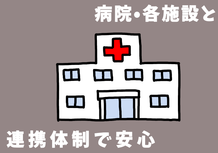 病院各施設と連携体制